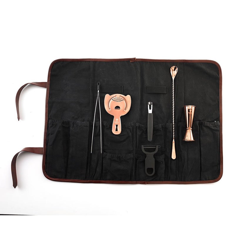Barfly Cocktail Set, 7-Piece Essentials, Copper - Image 2